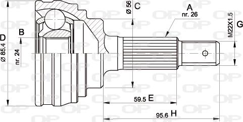 Open Parts CVJ5067.10 - Kardan, Pogonska osovina www.molydon.hr