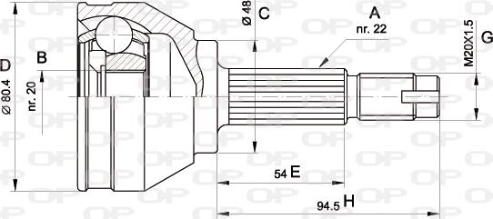 Open Parts CVJ5002.10 - Kardan, Pogonska osovina www.molydon.hr