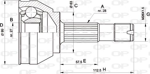 Open Parts CVJ5018.10 - Kardan, Pogonska osovina www.molydon.hr