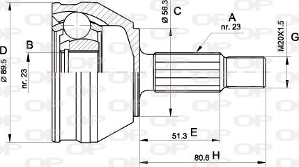 Open Parts CVJ5081.10 - Kardan, Pogonska osovina www.molydon.hr