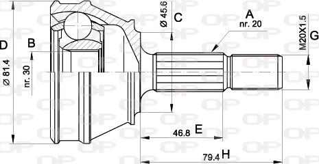 Open Parts CVJ5030.10 - Kardan, Pogonska osovina www.molydon.hr