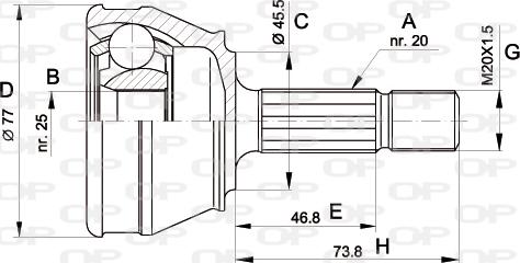 Open Parts CVJ5031.10 - Kardan, Pogonska osovina www.molydon.hr