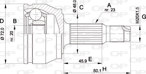 Open Parts CVJ5037.10 - Kardan, Pogonska osovina www.molydon.hr