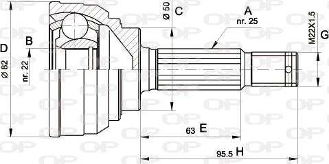 Open Parts CVJ5022.10 - Kardan, Pogonska osovina www.molydon.hr