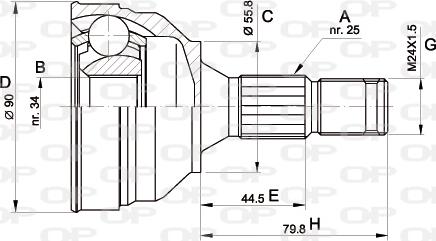 Open Parts CVJ5141.10 - Kardan, Pogonska osovina www.molydon.hr