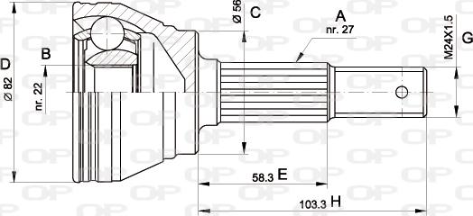 Open Parts CVJ5164.10 - Kardan, Pogonska osovina www.molydon.hr