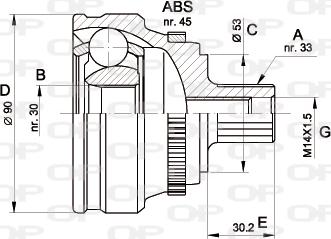 Open Parts CVJ5110.10 - Kardan, Pogonska osovina www.molydon.hr