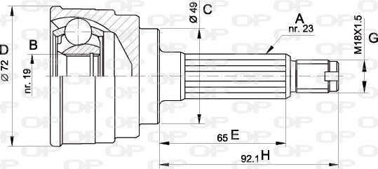 Open Parts CVJ5112.10 - Kardan, Pogonska osovina www.molydon.hr