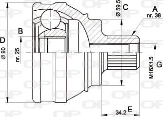 Open Parts CVJ5117.10 - Kardan, Pogonska osovina www.molydon.hr