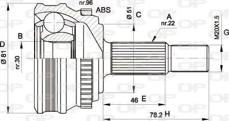 Open Parts CVJ5185.10 - Kardan, Pogonska osovina www.molydon.hr