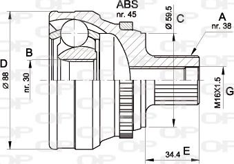 Open Parts CVJ5139.10 - Kardan, Pogonska osovina www.molydon.hr