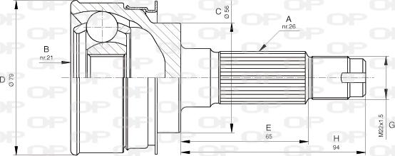 Open Parts CVJ5136.10 - Kardan, Pogonska osovina www.molydon.hr