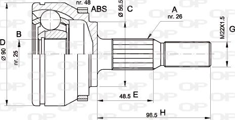 Open Parts CVJ5132.10 - Kardan, Pogonska osovina www.molydon.hr