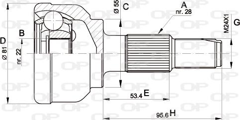 Open Parts CVJ5124.10 - Kardan, Pogonska osovina www.molydon.hr