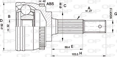 Open Parts CVJ5173.10 - Kardan, Pogonska osovina www.molydon.hr