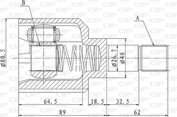 Open Parts CVJ5864.20 - Kardan, Pogonska osovina www.molydon.hr