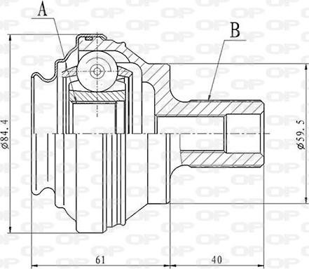 Open Parts CVJ5860.10 - Kardan, Pogonska osovina www.molydon.hr