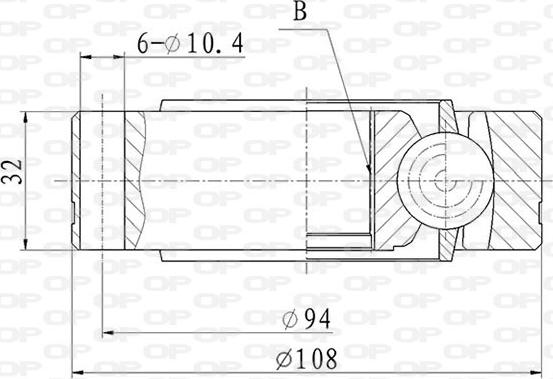 Open Parts CVJ5863.20 - Kardan, Pogonska osovina www.molydon.hr