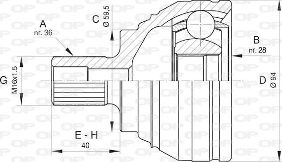 Open Parts CVJ5809.10 - Kardan, Pogonska osovina www.molydon.hr