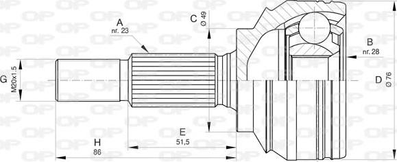 Open Parts CVJ5806.10 - Kardan, Pogonska osovina www.molydon.hr