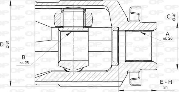 Open Parts CVJ5810.20 - Kardan, Pogonska osovina www.molydon.hr