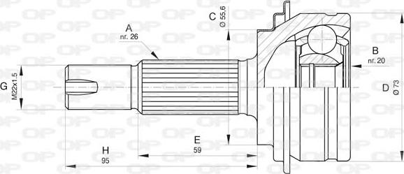 Open Parts CVJ5818.10 - Kardan, Pogonska osovina www.molydon.hr