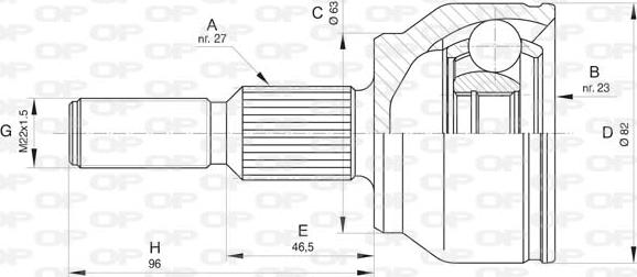 Open Parts CVJ5812.10 - Kardan, Pogonska osovina www.molydon.hr