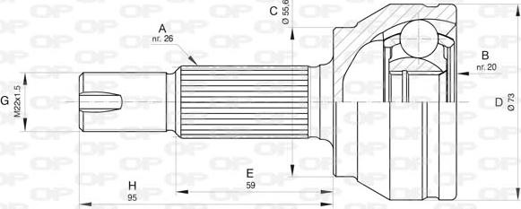 Open Parts CVJ5839.10 - Kardan, Pogonska osovina www.molydon.hr