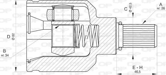 Open Parts CVJ5835.20 - Kardan, Pogonska osovina www.molydon.hr