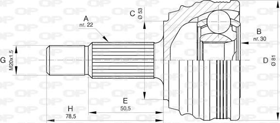 Open Parts CVJ5838.10 - Kardan, Pogonska osovina www.molydon.hr