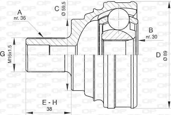 Open Parts CVJ5828.10 - Kardan, Pogonska osovina www.molydon.hr