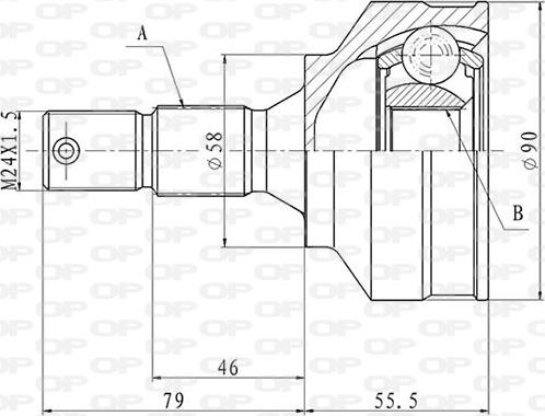 Open Parts CVJ5872.10 - Kardan, Pogonska osovina www.molydon.hr