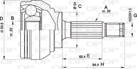 Open Parts CVJ5391.10 - Kardan, Pogonska osovina www.molydon.hr