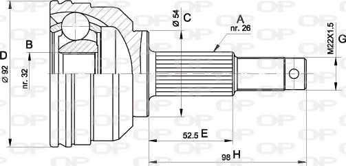 Open Parts CVJ5345.10 - Kardan, Pogonska osovina www.molydon.hr