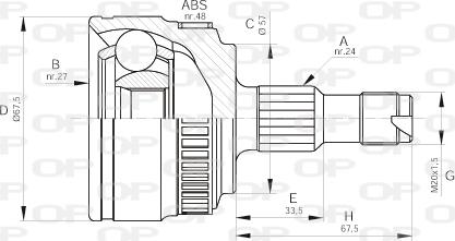 Open Parts CVJ5354.10 - Kardan, Pogonska osovina www.molydon.hr