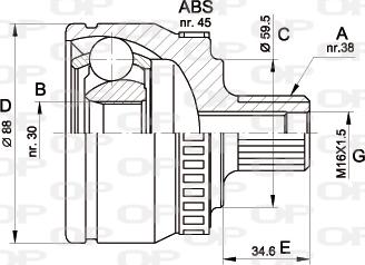 Open Parts CVJ5364.10 - Kardan, Pogonska osovina www.molydon.hr