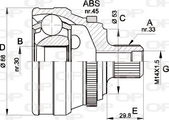 Open Parts CVJ5304.10 - Kardan, Pogonska osovina www.molydon.hr