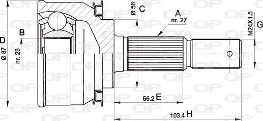 Open Parts CVJ5308.10 - Kardan, Pogonska osovina www.molydon.hr