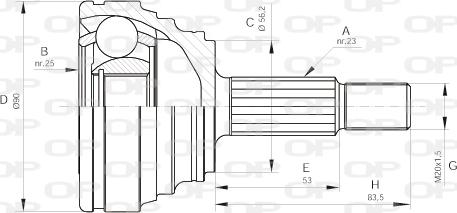 Open Parts CVJ5312.10 - Kardan, Pogonska osovina www.molydon.hr