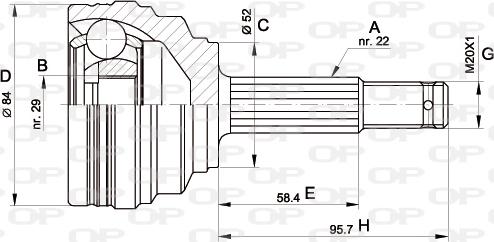 Open Parts CVJ5389.10 - Kardan, Pogonska osovina www.molydon.hr