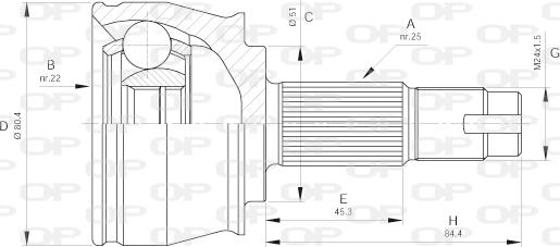 Open Parts CVJ5383.10 - Kardan, Pogonska osovina www.molydon.hr