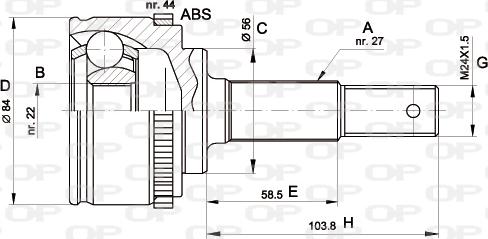 Open Parts CVJ5338.10 - Kardan, Pogonska osovina www.molydon.hr