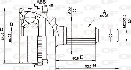 Open Parts CVJ5337.10 - Kardan, Pogonska osovina www.molydon.hr