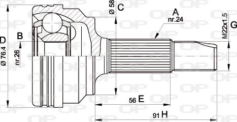 Open Parts CVJ5379.10 - Kardan, Pogonska osovina www.molydon.hr