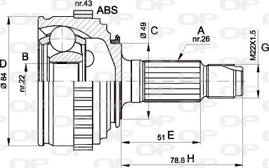 Open Parts CVJ5298.10 - Kardan, Pogonska osovina www.molydon.hr