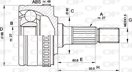 Open Parts CVJ5293.10 - Kardan, Pogonska osovina www.molydon.hr