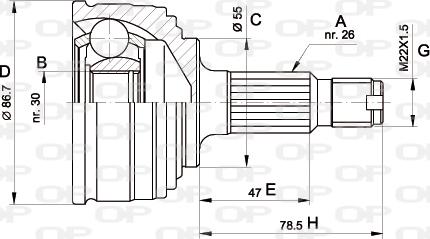 Open Parts CVJ5245.10 - Kardan, Pogonska osovina www.molydon.hr