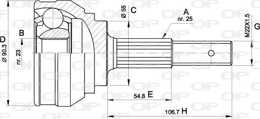 Open Parts CVJ5242.10 - Kardan, Pogonska osovina www.molydon.hr