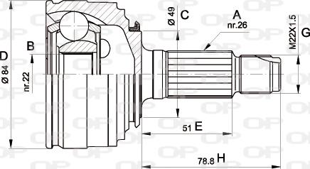 Open Parts CVJ5219.10 - Kardan, Pogonska osovina www.molydon.hr