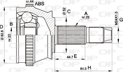 Open Parts CVJ5210.10 - Kardan, Pogonska osovina www.molydon.hr